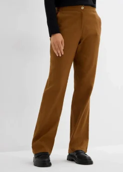 Best High-Waist-Hose aus Leinen-Viskose-Mix Damen Nachhaltigere Materialien|Hosen