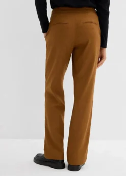 Best High-Waist-Hose aus Leinen-Viskose-Mix Damen Nachhaltigere Materialien|Hosen