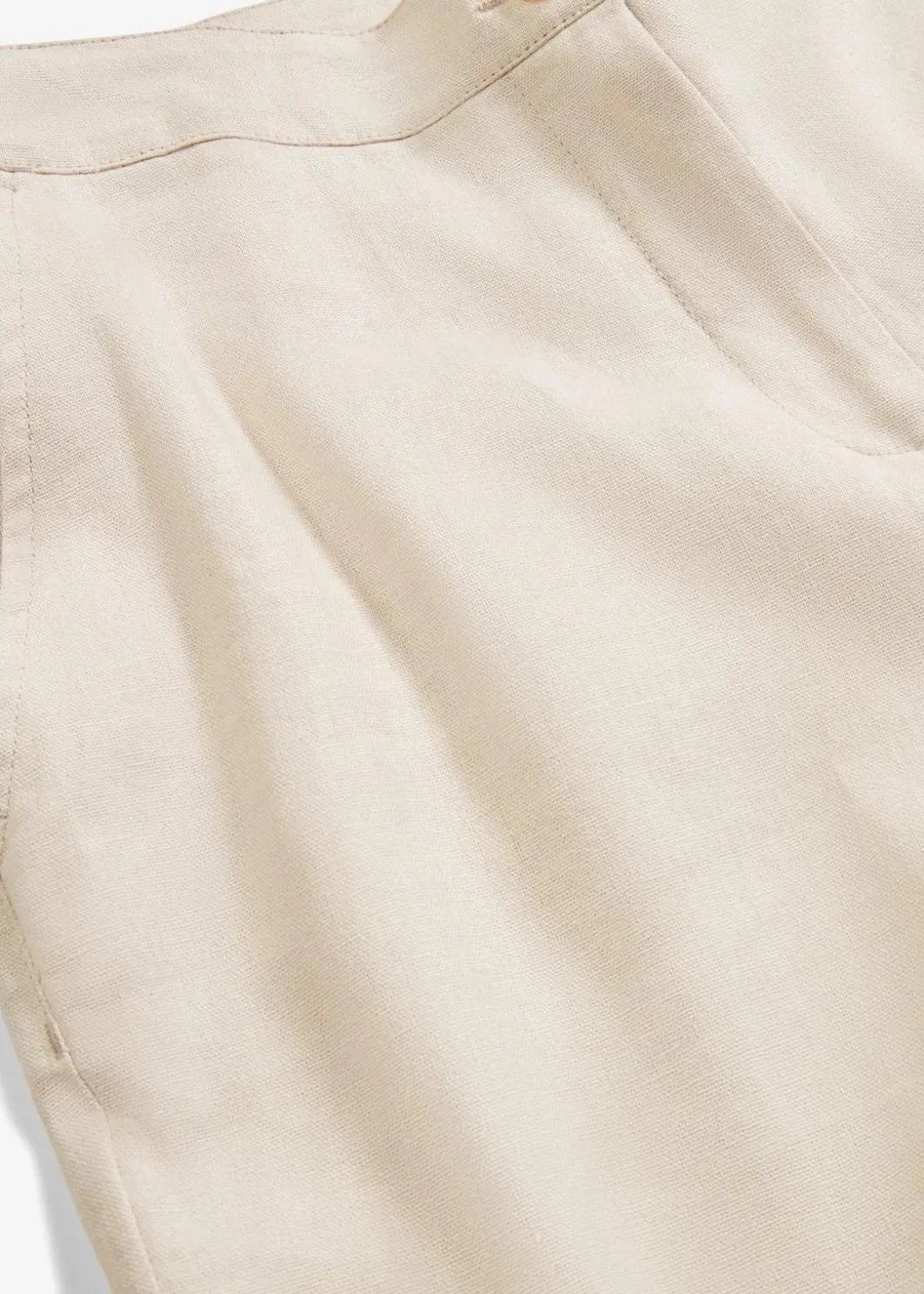 Damen bonprix Nachhaltigere Materialien|Hosen|High-Waist-Hose aus Leinen-Viskose-Mix