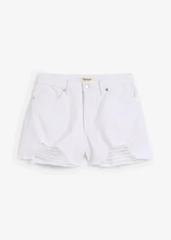 Damen bonprix Bekleidung·Outdoorbekleidung|Bekleidung·Kleider|Highwaist-Shorts aus Twill