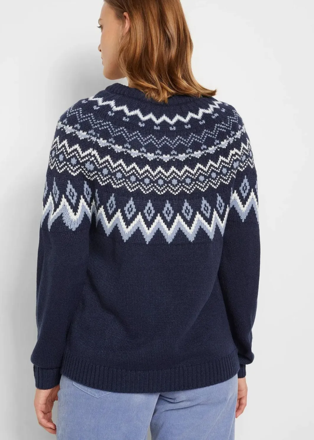 Damen bonprix Bekleidung·Umstandsmode|Pullover & Strickjacken|Hochgeschlossener Norweger-Pullover