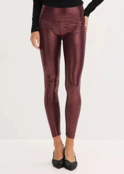 Discount Hochglänzende Lederimitat-Leggings Damen Kurzgrößen|Hosen