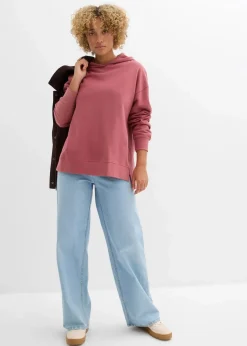 Hot Hoodie aus reiner Baumwolle Damen Sweat|Bekleidung·Blusen & Tuniken