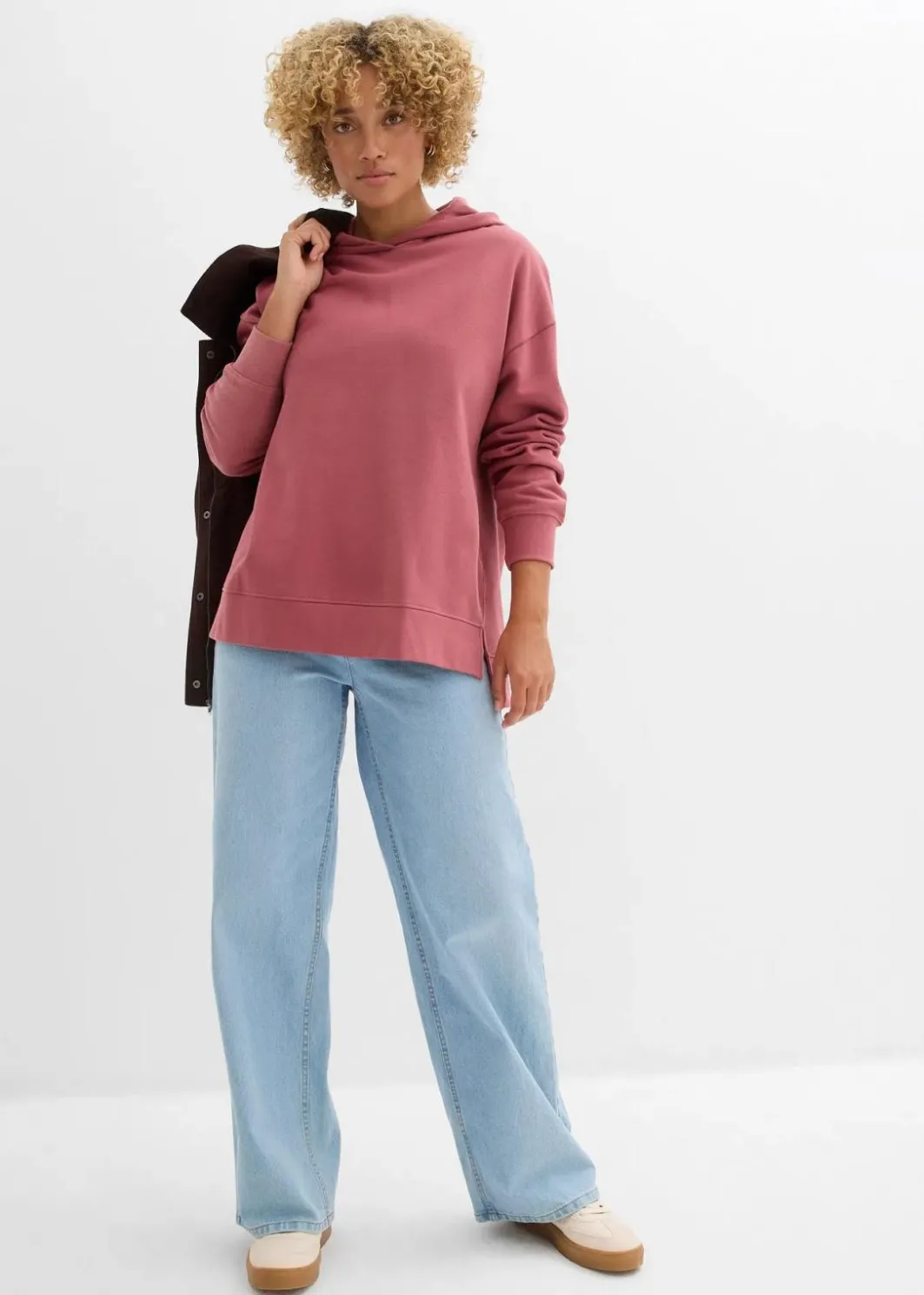 Hot Hoodie aus reiner Baumwolle Damen Sweat|Bekleidung·Blusen & Tuniken