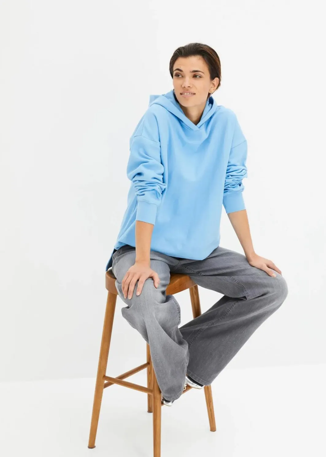 Damen bonprix Bekleidung·Blusen & Tuniken|Sweat|Hoodie aus reiner Baumwolle