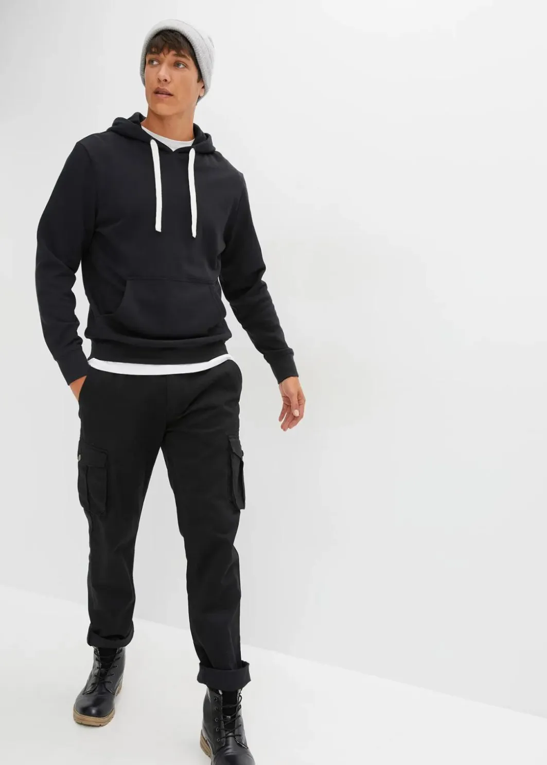 Herren bonprix Sweat|Basics|Hoodie aus reiner Baumwolle