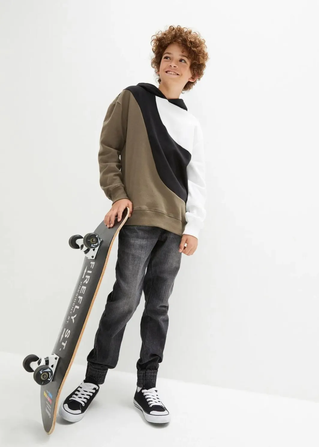 Discount Hoodie aus reiner Baumwolle Kinder Jungen 9-16 Jahre·Sweat & Strick