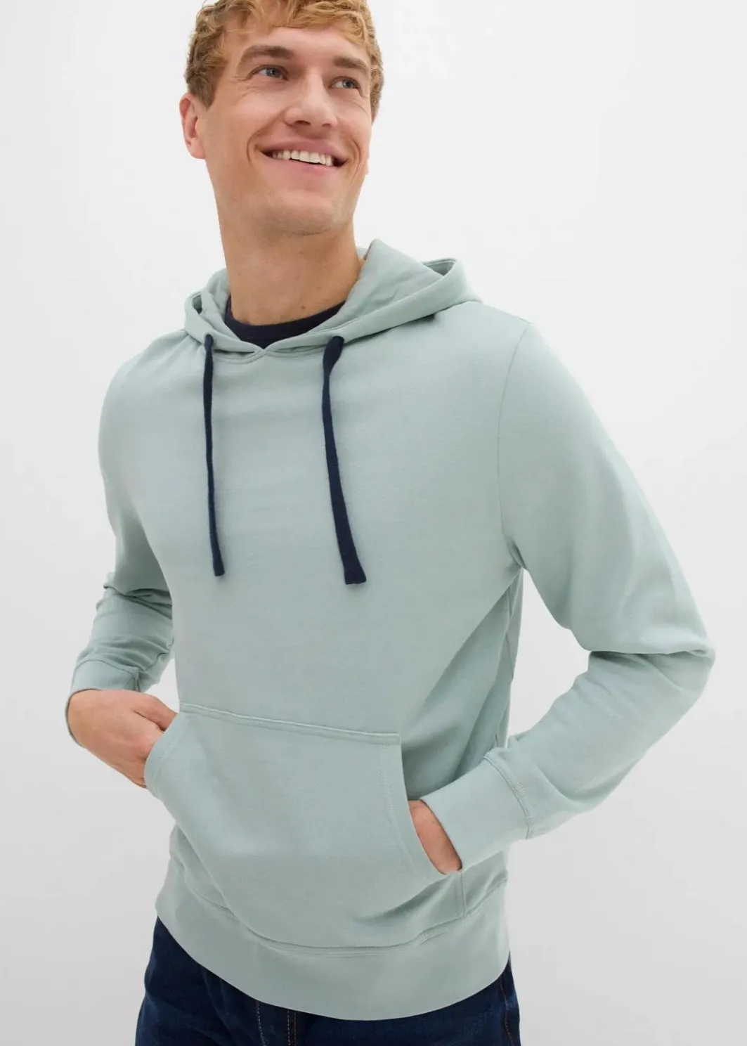 Herren bonprix Sweat|Basics|Hoodie aus reiner Baumwolle