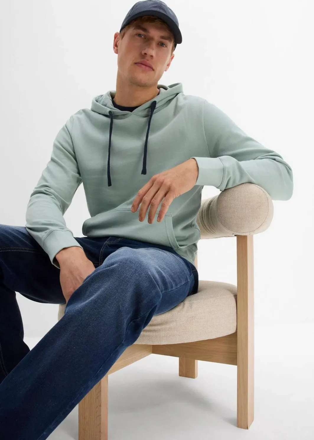 Herren bonprix Sweat|Basics|Hoodie aus reiner Baumwolle