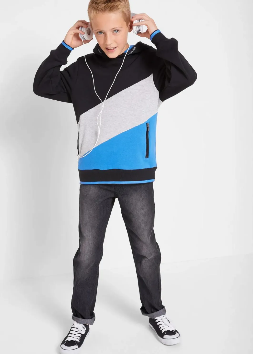 Kinder bonprix Jungen 9-16 Jahre·Sweat & Strick|Jungen 9-16 Jahre·Bademode|Hoodie aus reiner Bio-Baumwolle