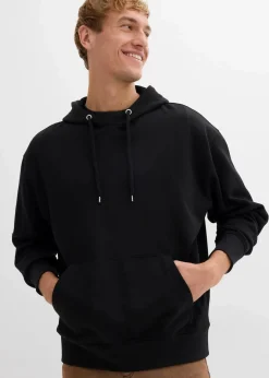 Herren bonprix Große Größen|Basics|Hoodie aus reiner Bio-Baumwolle, Loose Fit