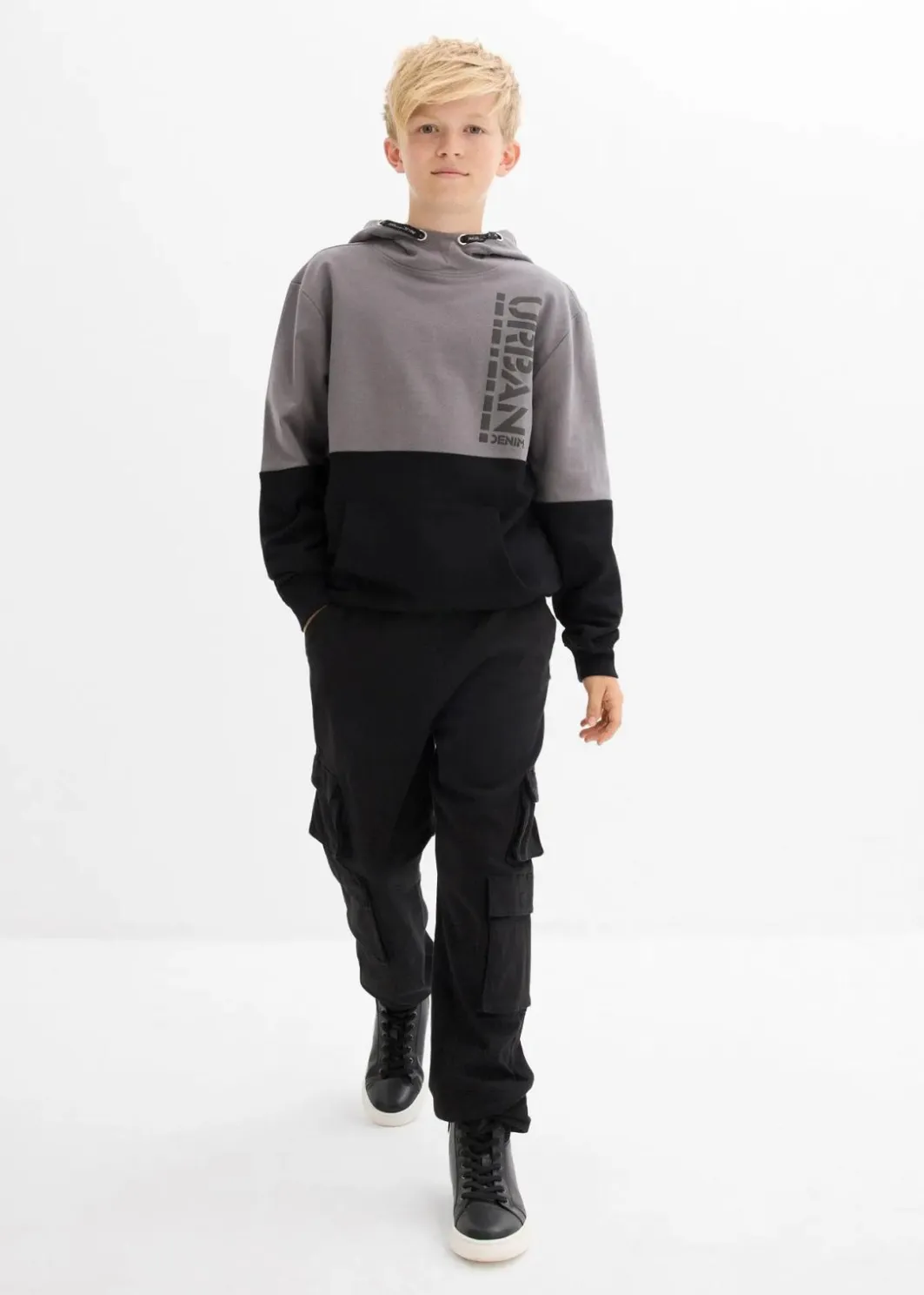 Clearance Hoodie aus reiner Bio-Baumwolle Kinder Jungen 2-8 Jahre·Nachhaltigere Materialien|Jungen 9-16 Jahre·Sweat & Strick