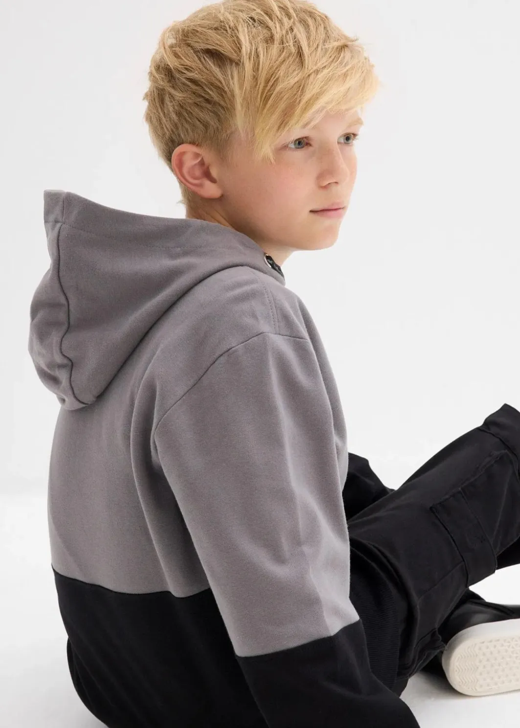 Clearance Hoodie aus reiner Bio-Baumwolle Kinder Jungen 2-8 Jahre·Nachhaltigere Materialien|Jungen 9-16 Jahre·Sweat & Strick