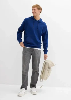 Hot Hoodie aus reiner Bio-Baumwolle, Loose Fit Herren Sweat|Sportbekleidung