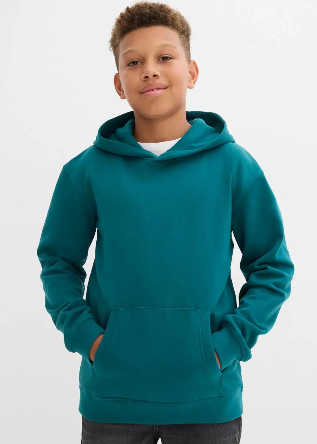 Kinder bonprix Jungen 2-8 Jahre·Nachhaltigere Materialien|Jungen 9-16 Jahre·Sweat & Strick|Hoodie aus weichem Baumwoll-Mix