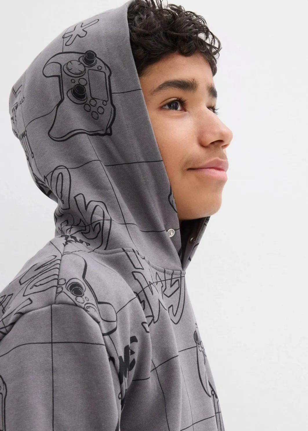 Hot Hoodie aus weichem Baumwoll-Mix Kinder Jungen 9-16 Jahre·Bademode|Jungen 9-16 Jahre·Sweat & Strick
