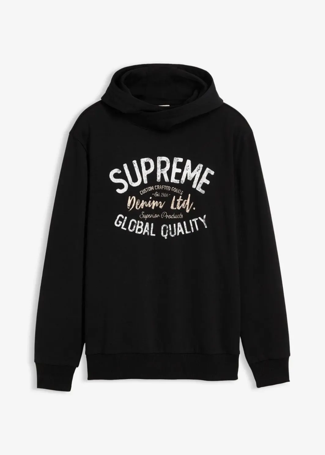 New Hoodie aus weichem Baumwoll-Mix Herren Große Größen|Sweat