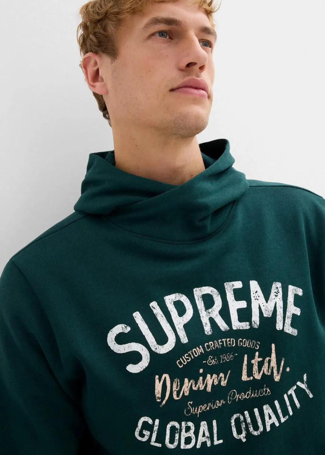 Best Hoodie aus weichem Baumwoll-Mix Herren Sweat|Große Größen
