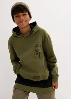 Outlet Hoodie aus weichem Baumwoll-Mix Kinder Jungen 9-16 Jahre·Sweat & Strick|Jungen 2-8 Jahre·Nachhaltigere Materialien