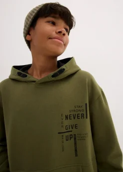 Outlet Hoodie aus weichem Baumwoll-Mix Kinder Jungen 9-16 Jahre·Sweat & Strick|Jungen 2-8 Jahre·Nachhaltigere Materialien