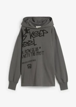 Kinder bonprix Jungen 2-8 Jahre·Nachhaltigere Materialien|Jungen 9-16 Jahre·Sweat & Strick|Hoodie mit Graffiti-Print aus reiner Bio-Baumwolle