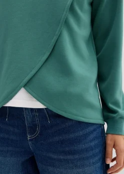 Damen bonprix Sweat|Bekleidung·Blusen & Tuniken|Hoodie mit Kapuze aus softem Viskose-Mix