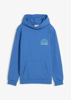 Hoodie mit Rückenprint aus reiner Bio-Baumwolle Kinder Jungen 9-16 Jahre·Sweat & Strick|Jungen 2-8 Jahre·Nachhaltigere Materialien