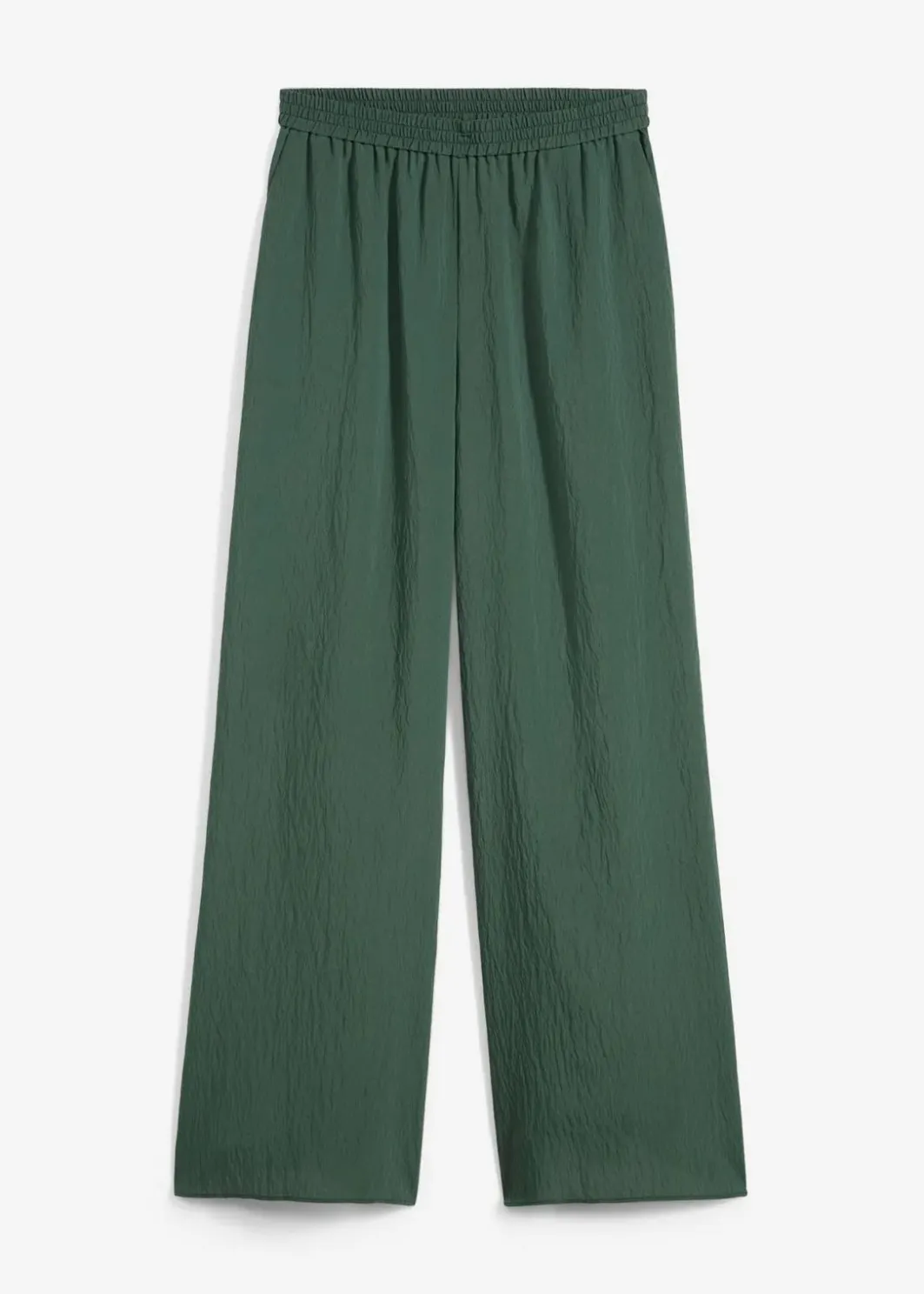 Damen bonprix Hosen|Zweiteiler & Sets|Hose aus aus strukturiertem Crinkle-Viskose-Mix