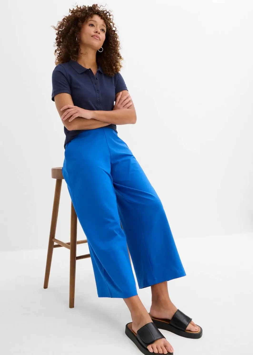 Online 7/8-Hose aus Bio-Baumwolle mit Stretch Damen Bekleidung·Röcke|Bekleidung·Kleider