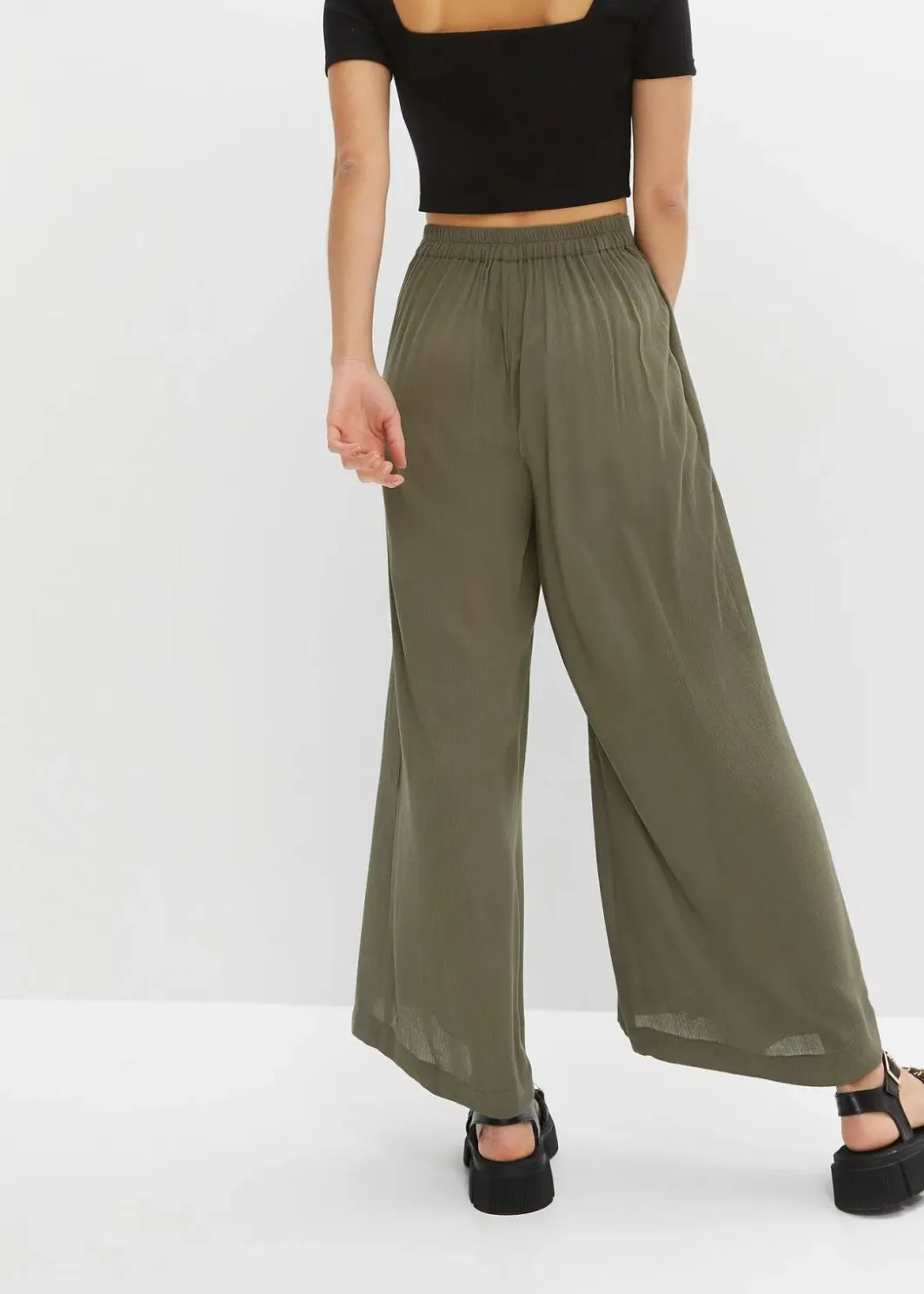 Damen bonprix Bekleidung·Kleider|Hosen|Hose aus fließender Viskose