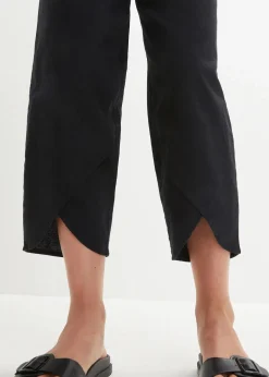 Online 3/4-Hose aus leichtem Leinen-Mix Damen Bekleidung·Kleider|Hosen