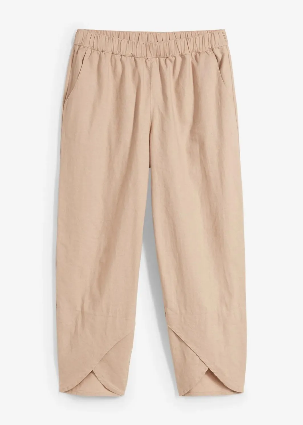 Damen bonprix Hosen|Bekleidung·Kleider|3/4-Hose aus leichtem Leinen-Mix