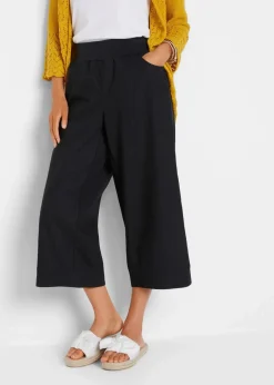Discount 3/4-Hose aus Leinen-Baumwoll-Mischung Damen Bekleidung·Kleider|Hosen