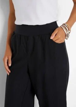 Discount 3/4-Hose aus Leinen-Baumwoll-Mischung Damen Bekleidung·Kleider|Hosen