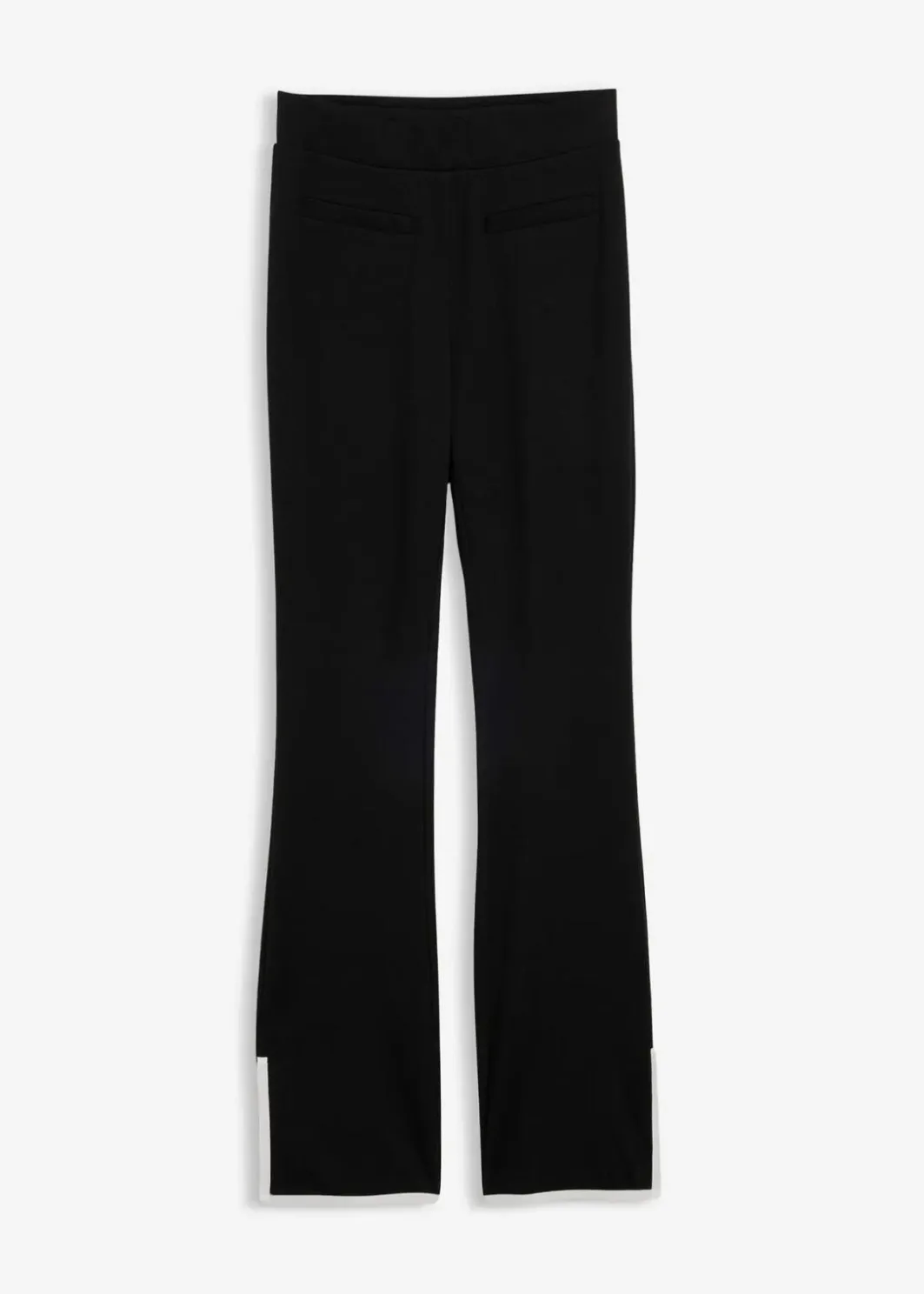 Damen bonprix Bekleidung·Kleider|Hosen|Hose aus Punto di Roma mit abgesetztem Schlitz