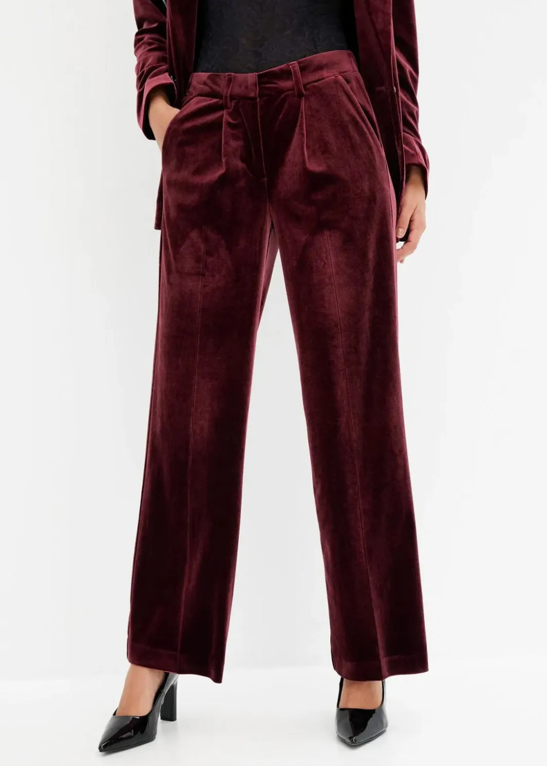 Best Hose aus softem Samt Damen Bekleidung·Kleider|Zweiteiler & Sets