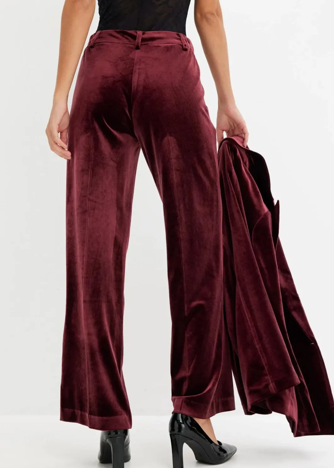 Best Hose aus softem Samt Damen Bekleidung·Kleider|Zweiteiler & Sets