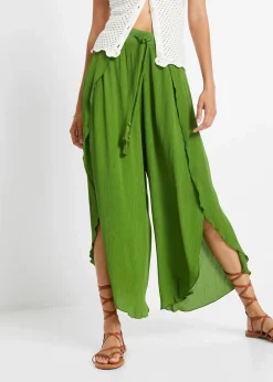 Best Hose aus strukturiertem Crinkle Damen Nachhaltigere Materialien|Hosen
