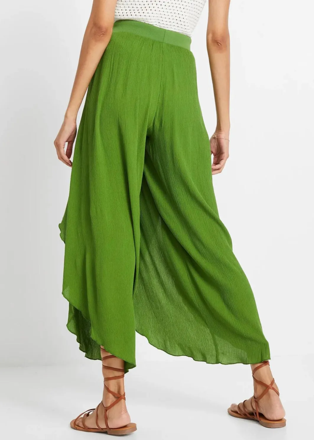 Best Hose aus strukturiertem Crinkle Damen Nachhaltigere Materialien|Hosen