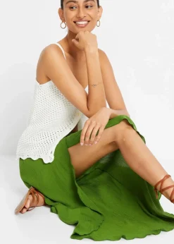 Best Hose aus strukturiertem Crinkle Damen Nachhaltigere Materialien|Hosen