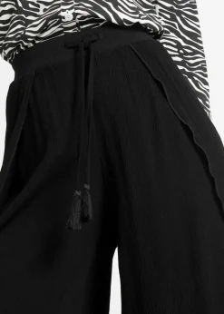 Best Hose aus strukturiertem Crinkle Damen Bekleidung·Kleider|Hosen