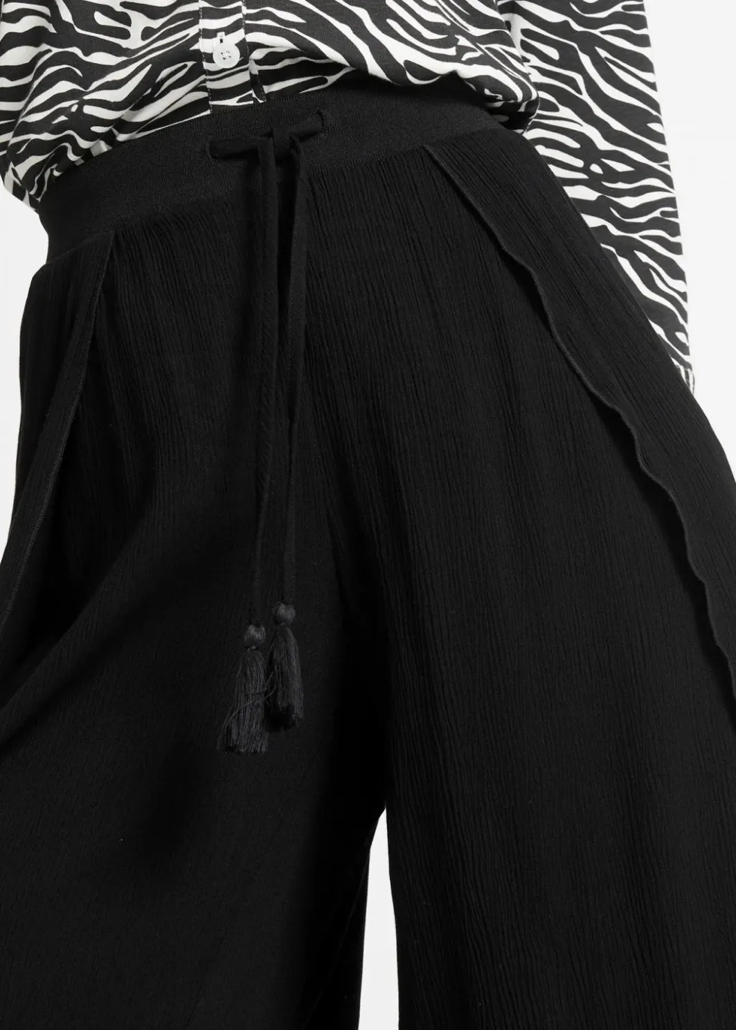 Best Hose aus strukturiertem Crinkle Damen Bekleidung·Kleider|Hosen