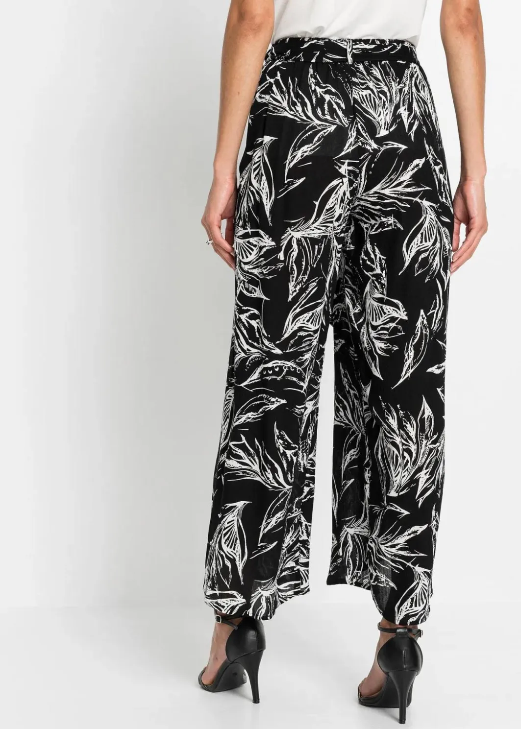 Damen bonprix Bekleidung·Kleider|Hosen|Hose aus strukturierter Viskose