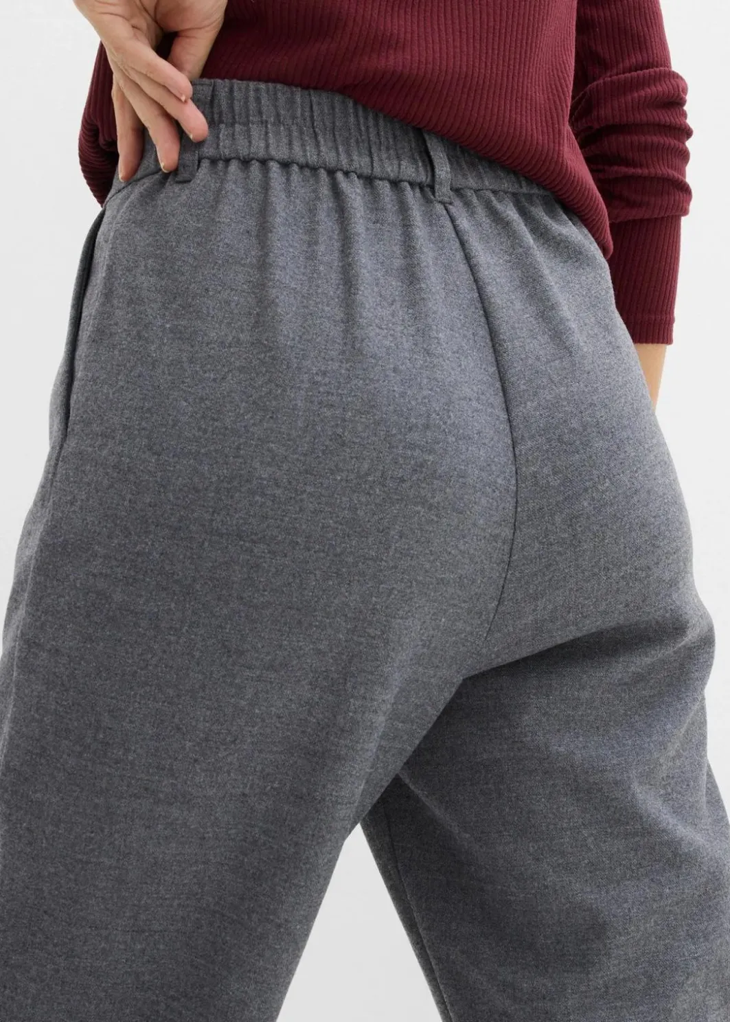 Damen bonprix Bekleidung·Kleider|Hosen|Hose in Barrel-Form aus softem Viskose-Mix