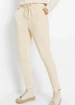 Hot Hose in Cordoptik mit elastischem Bund Damen Hosen|Bekleidung·Kleider