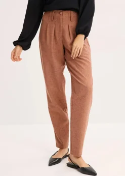 Damen bonprix Hosen|Hose in Wolloptik