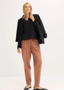 Damen bonprix Hosen|Hose in Wolloptik