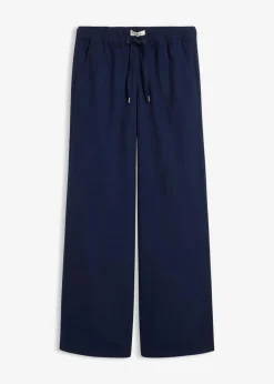 Damen bonprix Bekleidung·Kleider|Hosen|Hose in Wolloptik mit Bequembund