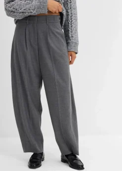 Outlet Hose mit Bequembund aus Viskose-Mix Damen Bekleidung·Kleider|Hosen