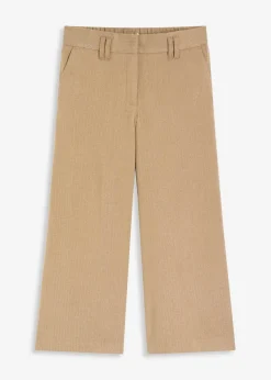 Damen bonprix Bekleidung·Outdoorbekleidung|Bekleidung·Kleider|Hose mit Fischgrat in Wolloptik